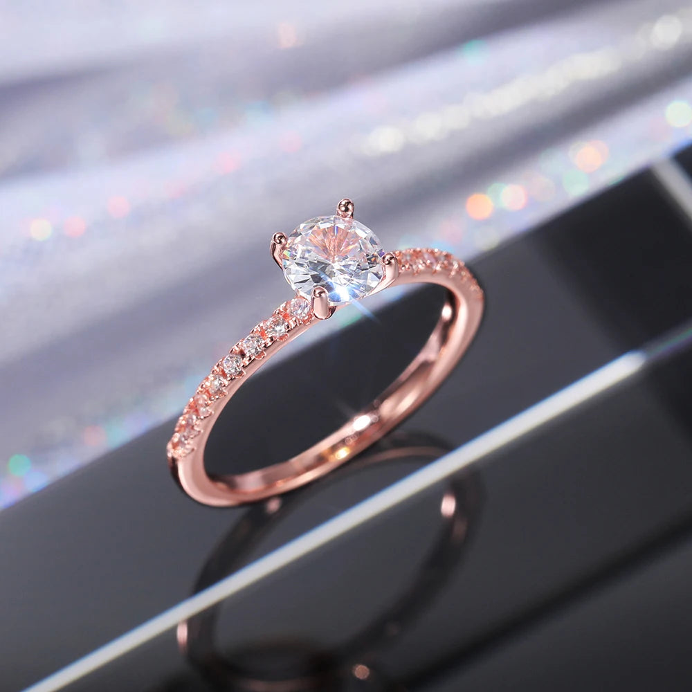 Classic 4-Claw Zirconia Engagement