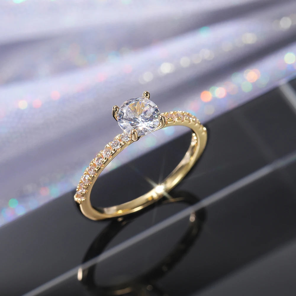 Classic 4-Claw Zirconia Engagement