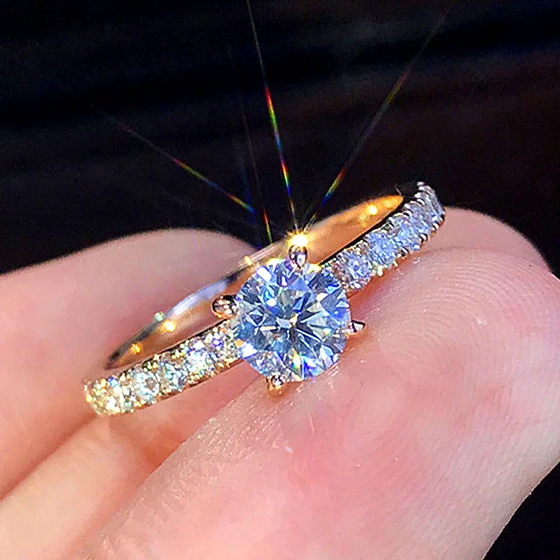 Classic 4-Claw Zirconia Engagement