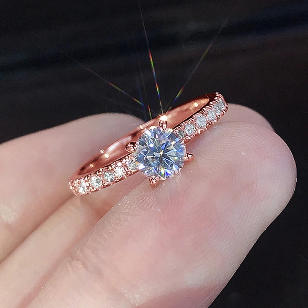 Classic 4-Claw Zirconia Engagement