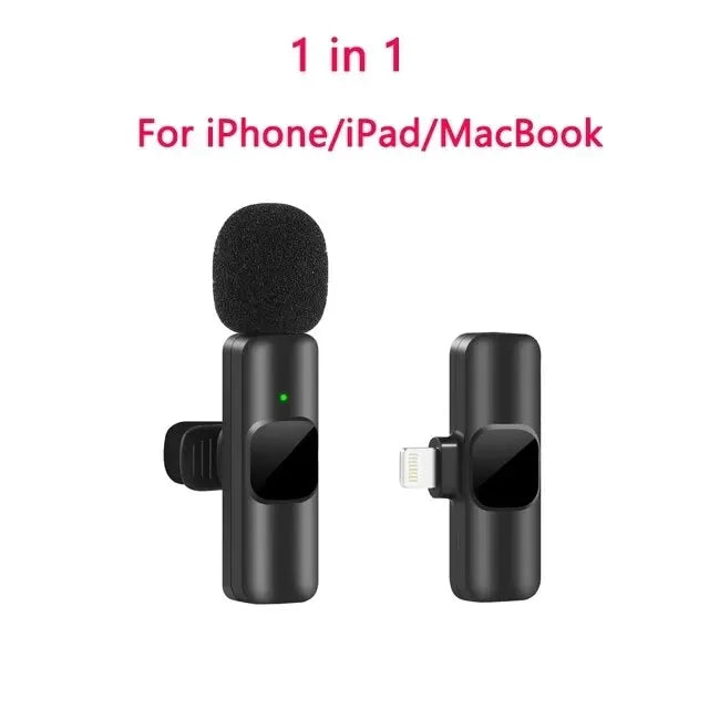 New Wireless Lavalier Microphone Portable Audio Video Recording Mini Mic