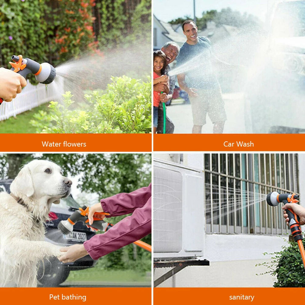 High-Pressure Garden Water Spray Gun Multi-Function Hose Nozzle