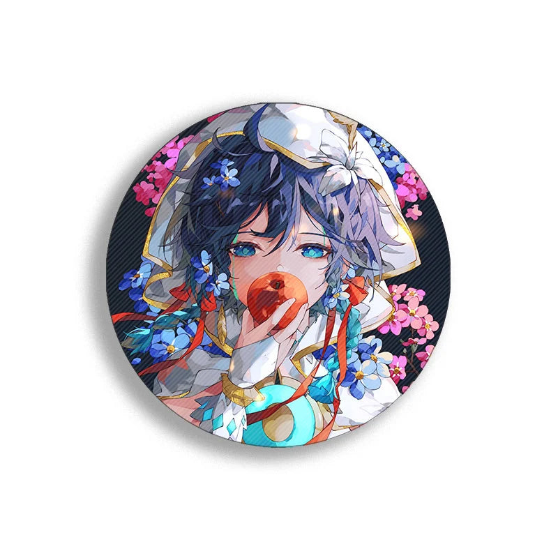 Genshin Impact Anime Brooch Pin