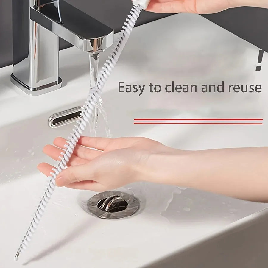 Flexible Sink Drain Cleaning Brush Clog Remover Tool