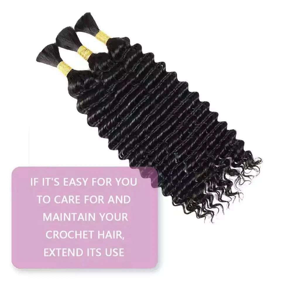 Synthetic 18" Deep Wave Braiding Hair