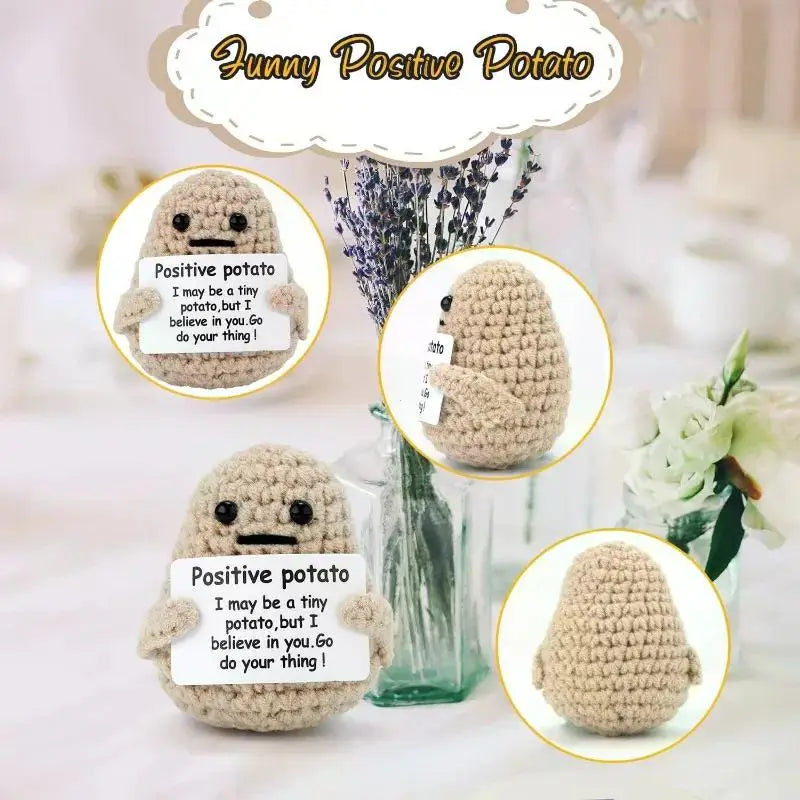 Positive Energy Potato Plush Knitting Doll