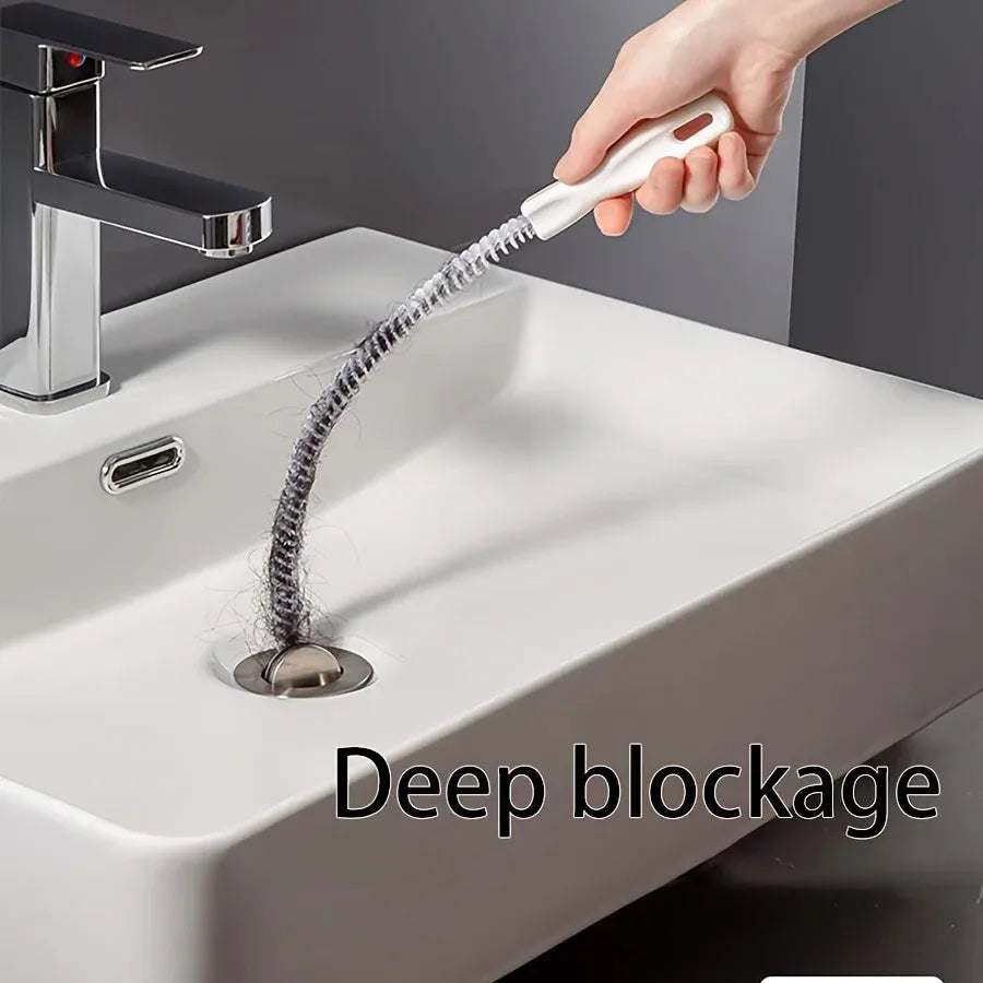 Flexible Sink Drain Cleaning Brush Clog Remover Tool