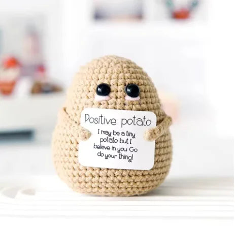 Positive Energy Potato Plush Knitting Doll