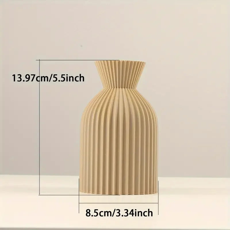 Elegant Black Boho Chic Plastic Vase