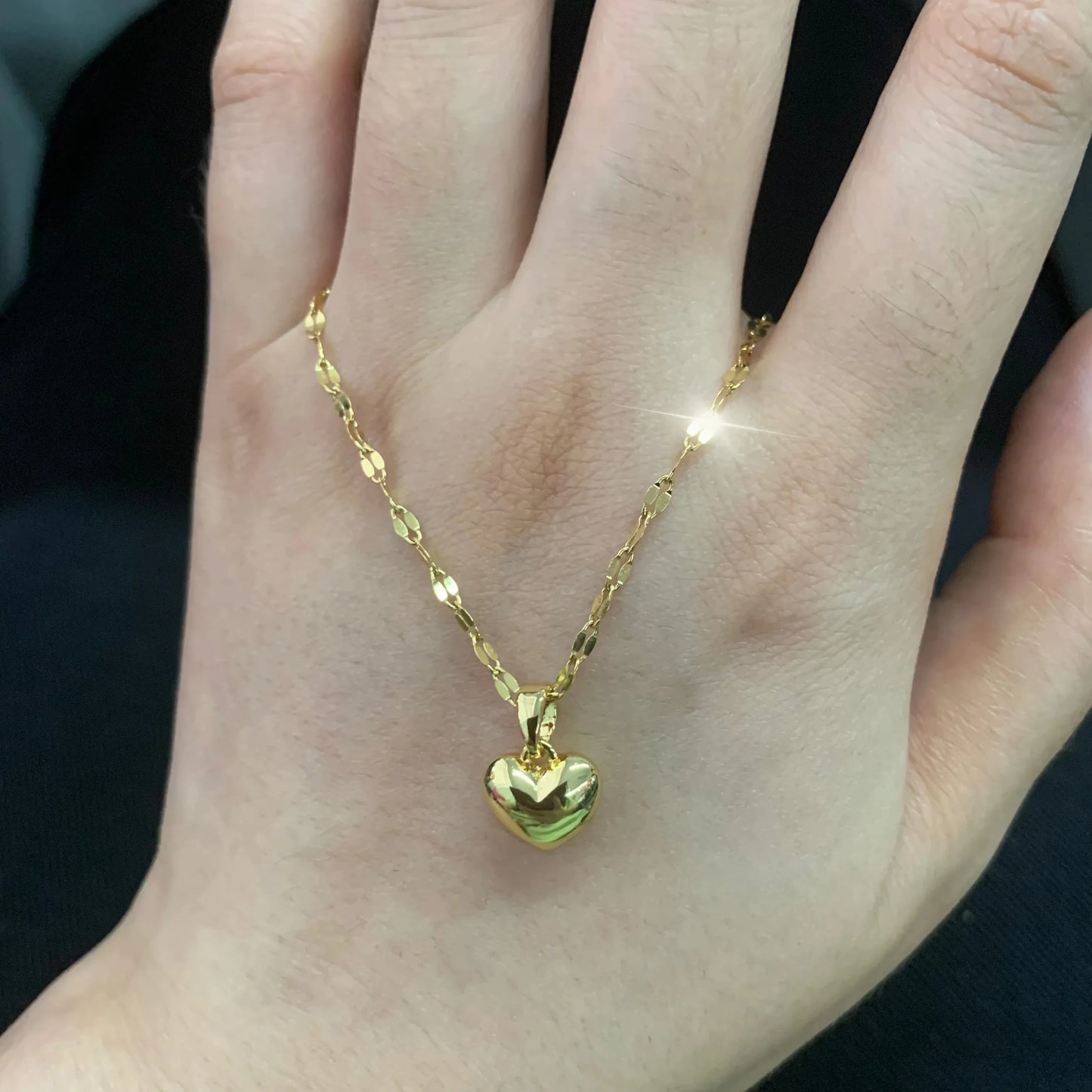 Heart & Lip Pendant Necklace – Trendy Stainless Steel Jewelry