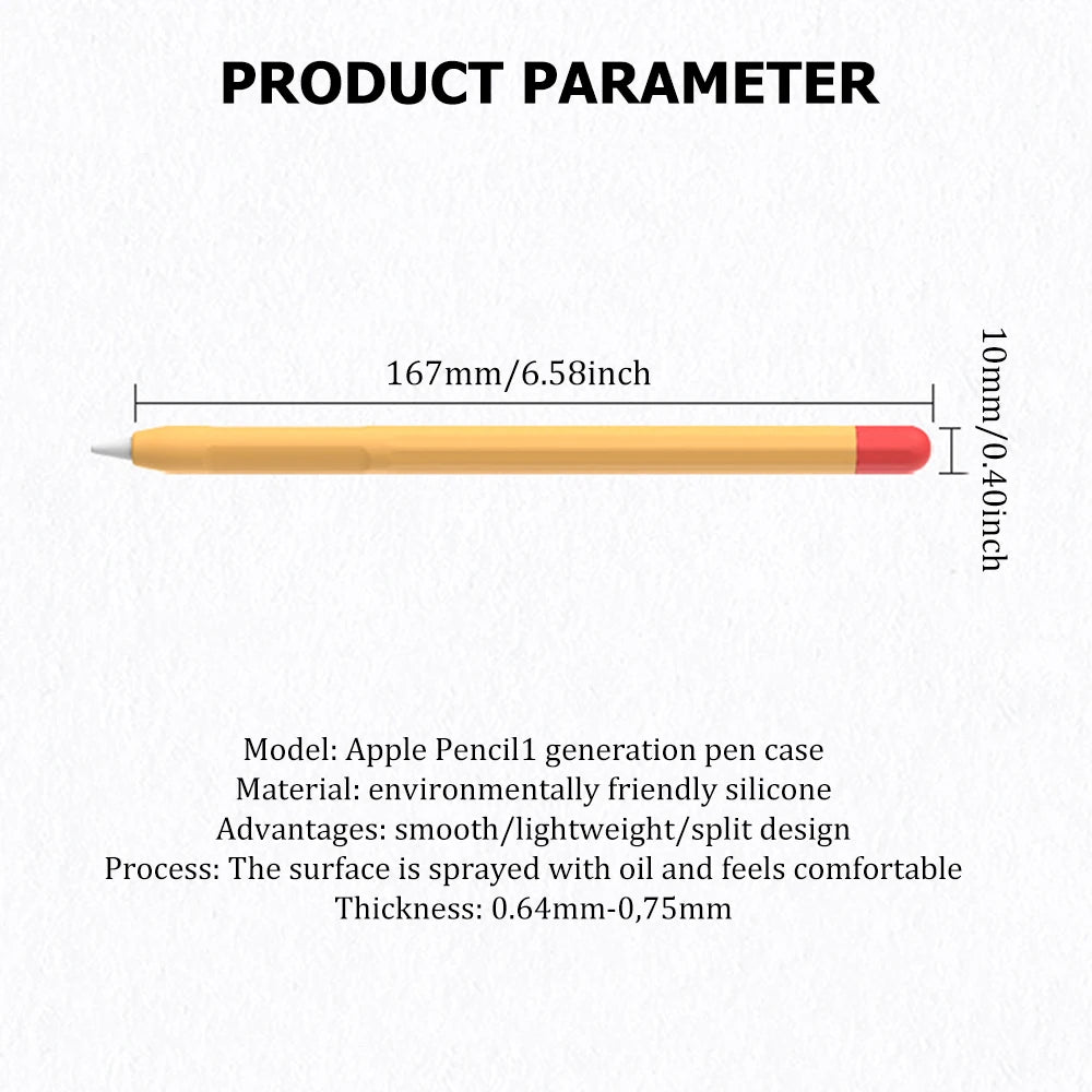 Silicone Case for Apple Pencil 1st & 2nd Gen Non-Slip & Protective
