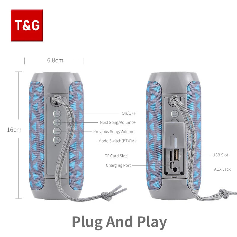Portable True Wireless Sound Box Waterproof Loudspeaker