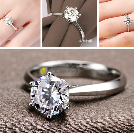 YAAMELI Zircon Wedding Engagement Ring
