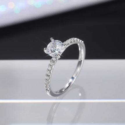Classic 4-Claw Zirconia Engagement