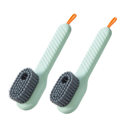 1/2pcs Press Out Shoe & Clothes Cleaning Brush with Automatic Liquid Discharge