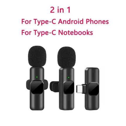 New Wireless Lavalier Microphone Portable Audio Video Recording Mini Mic