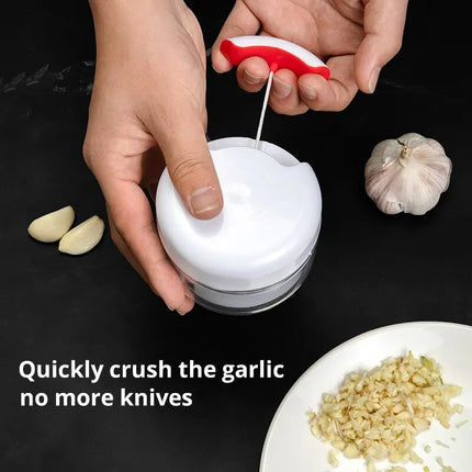 Hand Pulled Garlic Grinder In The Kitchen