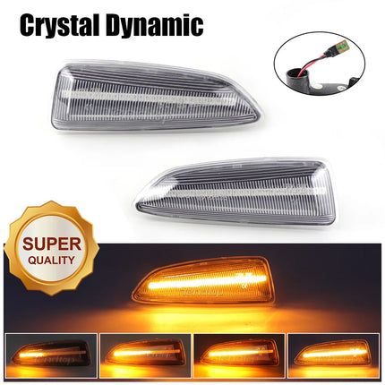2Pcs LED Dynamic Side Marker Lights for Opel