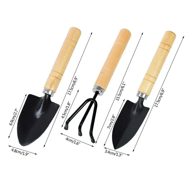 3Pcs Mini Garden Tool Set for Indoor Plants & Pots