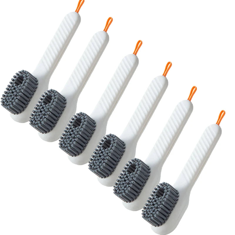 1/2pcs Press Out Shoe & Clothes Cleaning Brush with Automatic Liquid Discharge