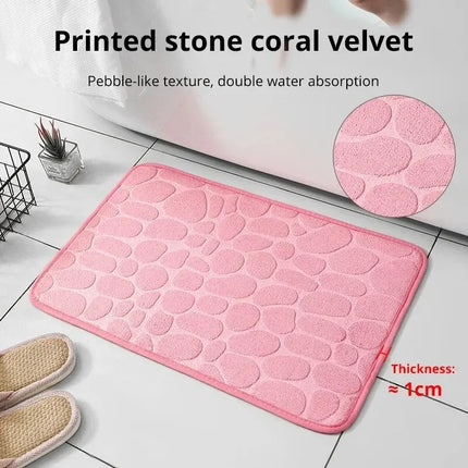 Living Room Non-Slip Mat Cobblestone Floor Mat Home Furnishings