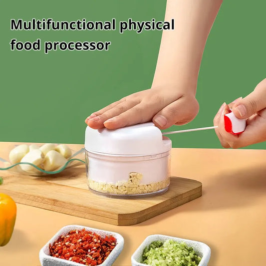 Hand Pulled Garlic Grinder In The Kitchen