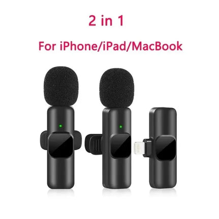 New Wireless Lavalier Microphone Portable Audio Video Recording Mini Mic