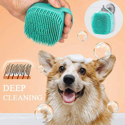 Bathroom Puppy Big Dog Cat Bath Massage Gloves Brush