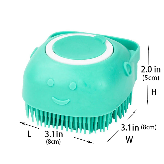 Bathroom Puppy Big Dog Cat Bath Massage Gloves Brush