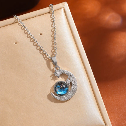 Gold Star Series Necklace – Planet, Moon & Astronaut Pendants