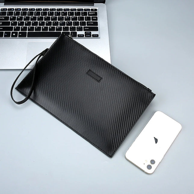 Men's Leather Business Clutch Bag