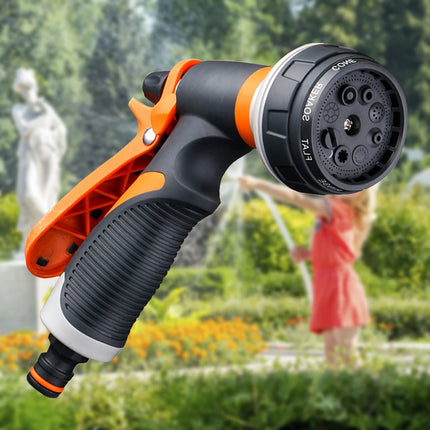 High-Pressure Garden Water Spray Gun  Multi-Function Hose Nozzle