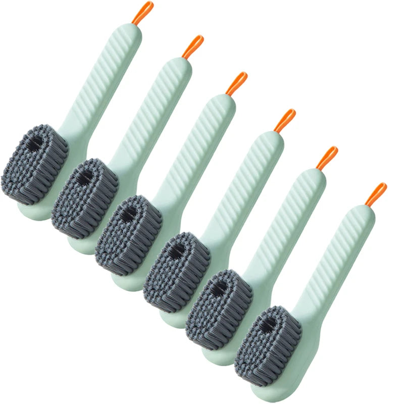 1/2pcs Press Out Shoe & Clothes Cleaning Brush with Automatic Liquid Discharge