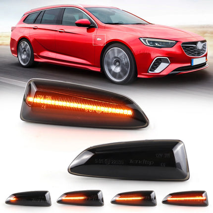 2Pcs LED Dynamic Side Marker Lights for Opel