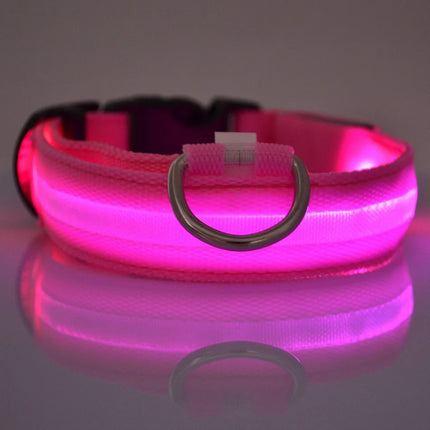 Nylon LED Night Safety Flashing Glow Pet Dog Collar