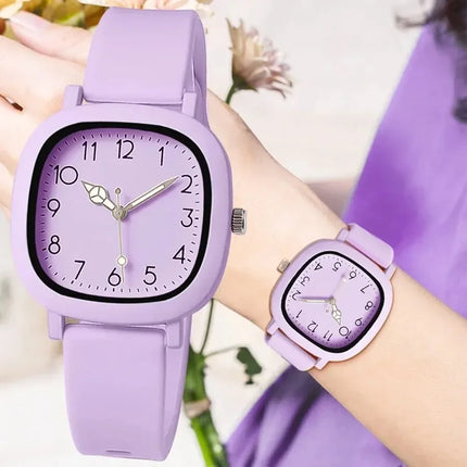 Cute Bear Ladies Watch Casual Jelly Style
