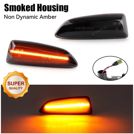 2Pcs LED Dynamic Side Marker Lights for Opel
