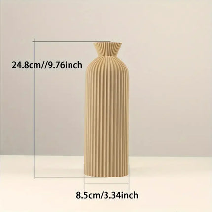 Elegant Black Boho Chic Plastic Vase