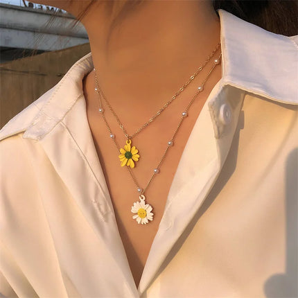 Lotus Flower Pendant Necklace for Women