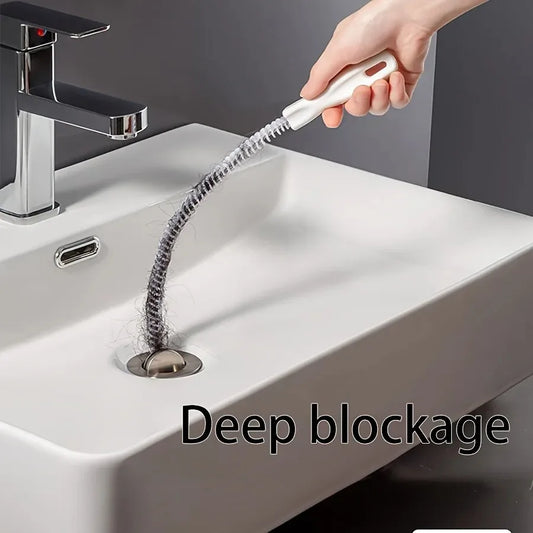 Flexible Sink Drain Cleaning Brush Clog Remover Tool