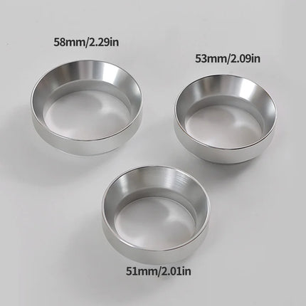 Coffee Dosing Ring – Anti-Spill Aluminum Powder Catcher (51mm/53mm/58mm)