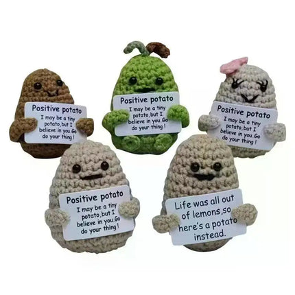 Positive Energy Potato Plush Knitting Doll