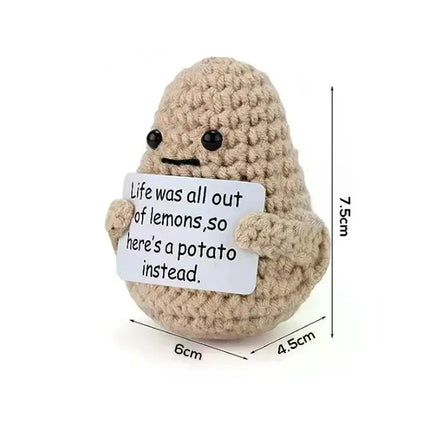 Positive Energy Potato Plush Knitting Doll