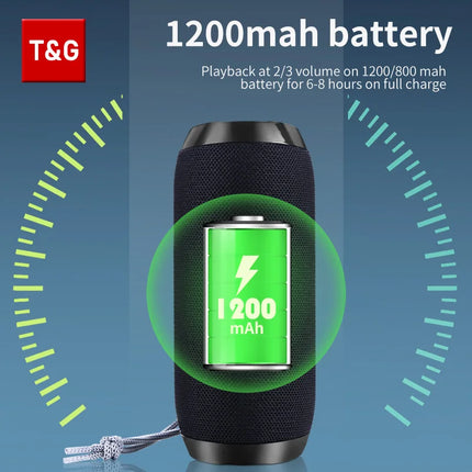 Caixa de som portátil sem fio verdadeira, alto-falante à prova d'água