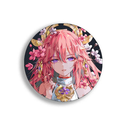 Genshin Impact Anime Brooch Pin