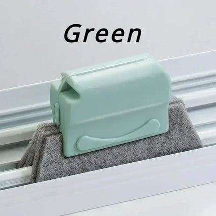 Window Groove & Kitchen Cleaning Brush with Scouring Pad