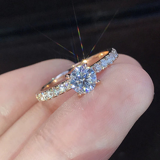 Classic 4-Claw Zirconia Engagement