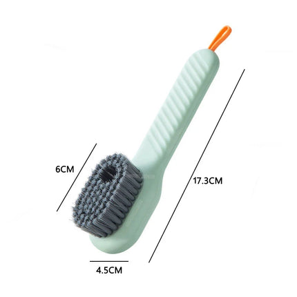 1/2pcs Press Out Shoe & Clothes Cleaning Brush with Automatic Liquid Discharge