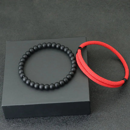 Men's Adjustable Lucky Thread Bracelet – Fashion Gift Accessory