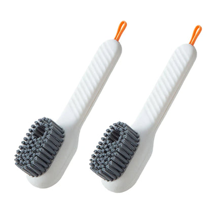 1/2pcs Press Out Shoe & Clothes Cleaning Brush with Automatic Liquid Discharge